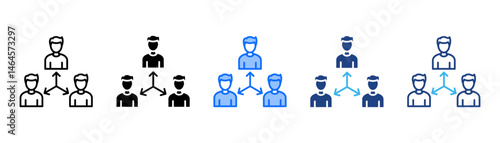 Networking Icon Set With Multiple Style Collection 