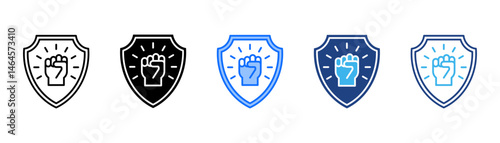 Confidence Building Icon Set With Multiple Style Collection 