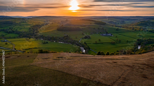Sunset Above Downholme Moor