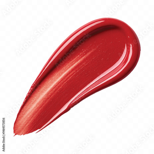 smooth glossy lipstick or paint swatch in different colour style  isolated on transparent background