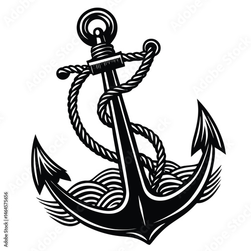 Anchor Being Pulled From Sea