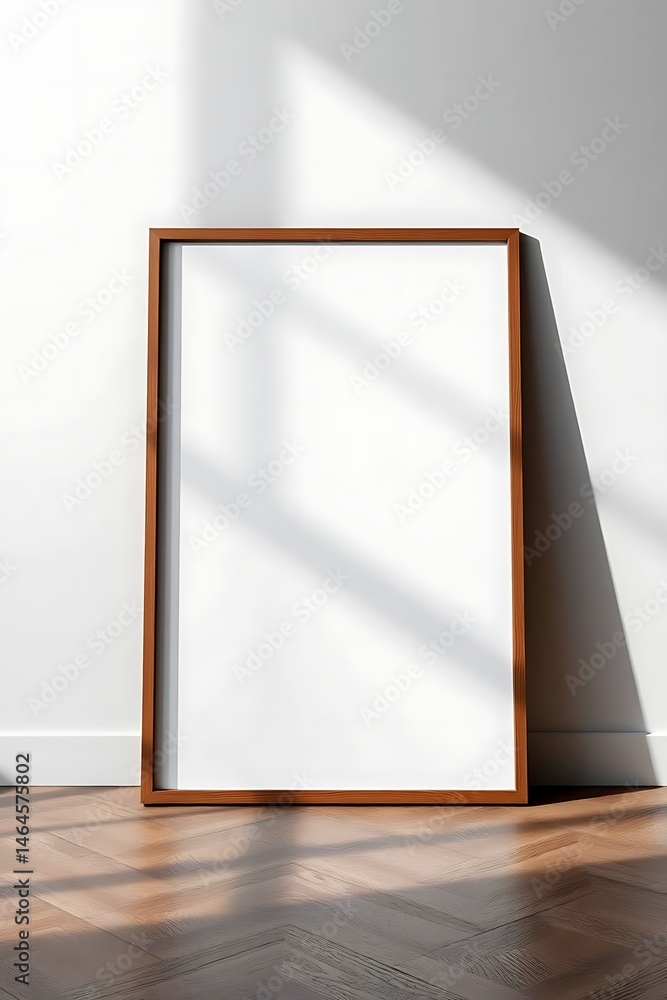 Empty Frame with Sunlit Room. Empty Frame with Sunlit Room.