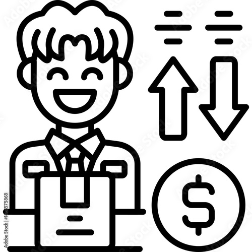 Cash On Delivery Icon Vector Element