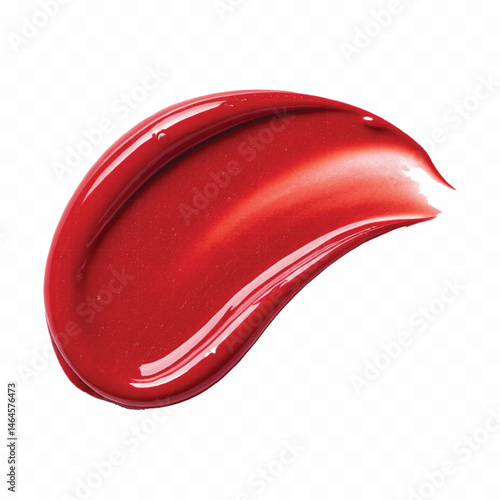 smooth glossy lipstick or paint swatch in different colour style  isolated on transparent background