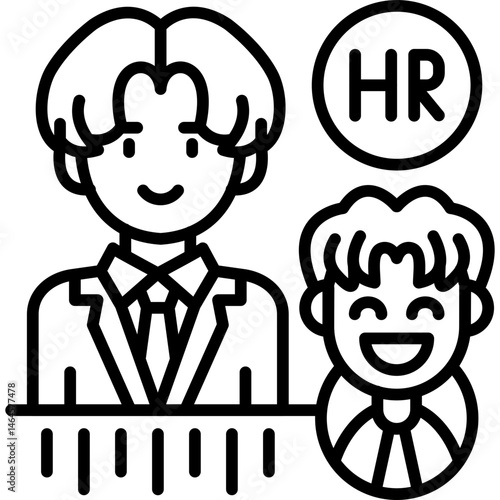 Hr Manager Icon Vector Element