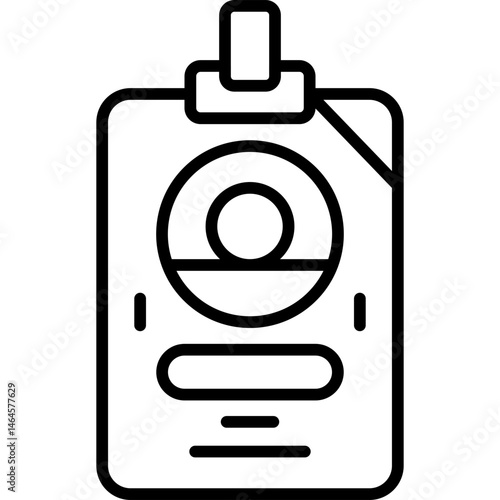 Access Card Icon Vector Element