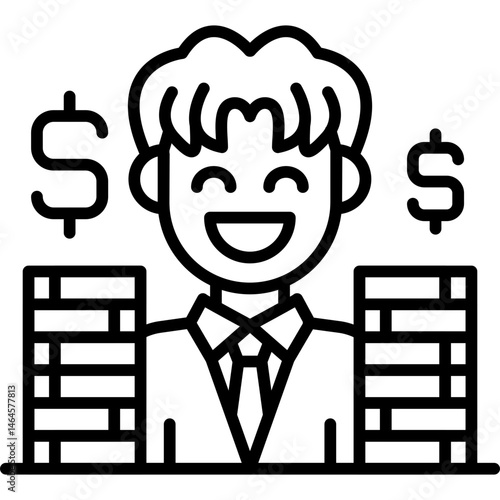 Funds Icon Vector Element