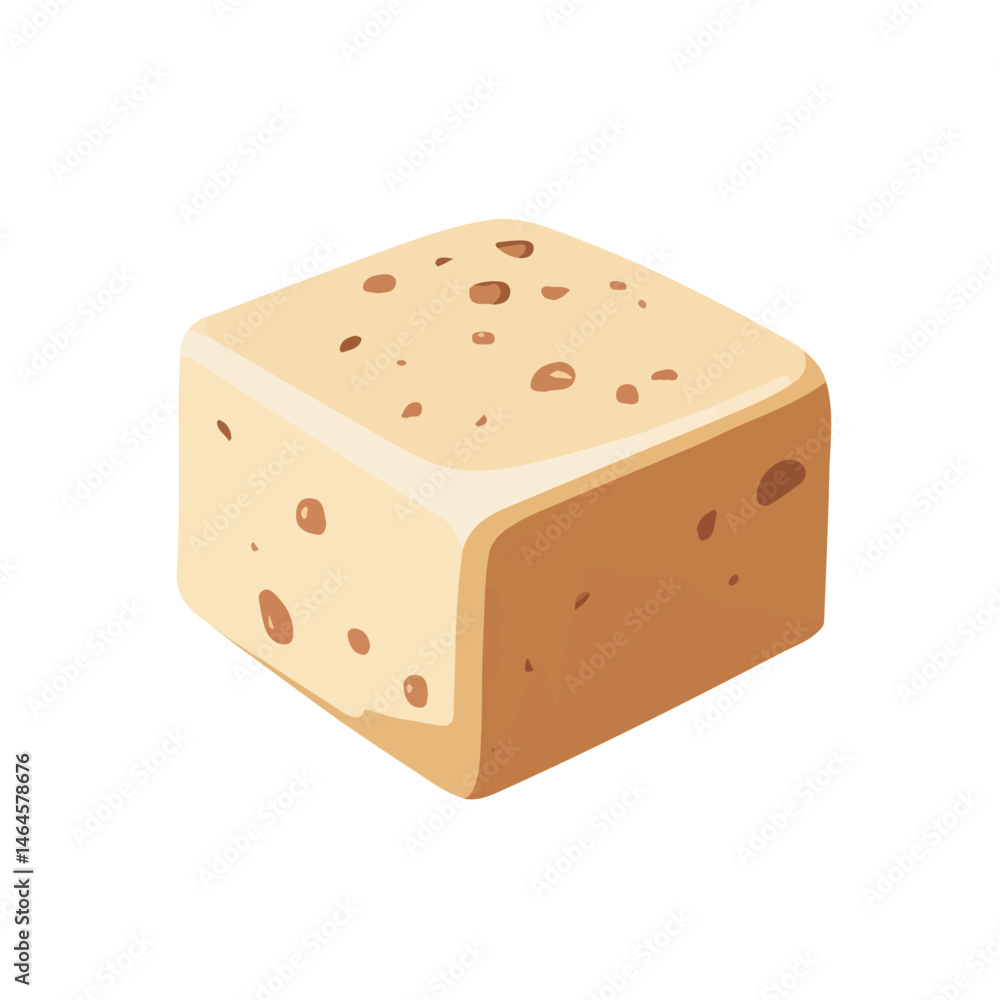 Halva 2D flat vector illustration, isolated on a white background. Halva 2D flat vector illustration, isolated on a white background.