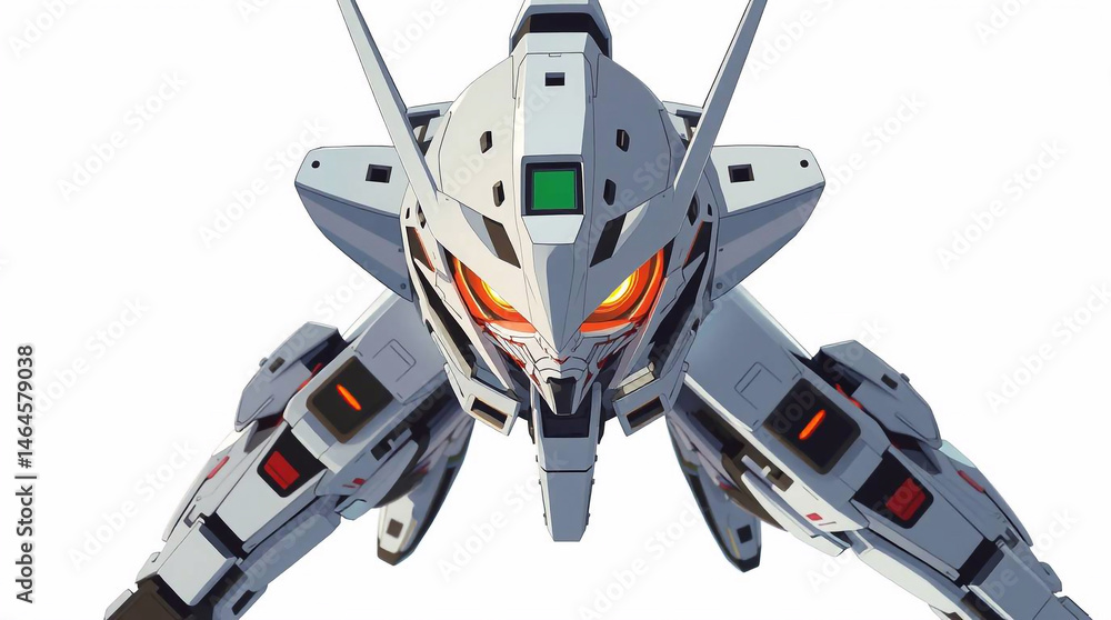 High angle perspective Isekai anime style depicting a futuristic robot on a white isolated background, expressive eyes, dynamic pose, looking down, elevated view.jpg High angle perspective Isekai anime style depicting a futuristic robot on a white isolated background, expressive eyes, dynamic pose, looking down, elevated view.jpg