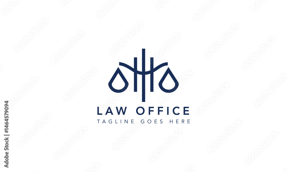 Obraz premium Law and Justice Logo Design for Advocates
