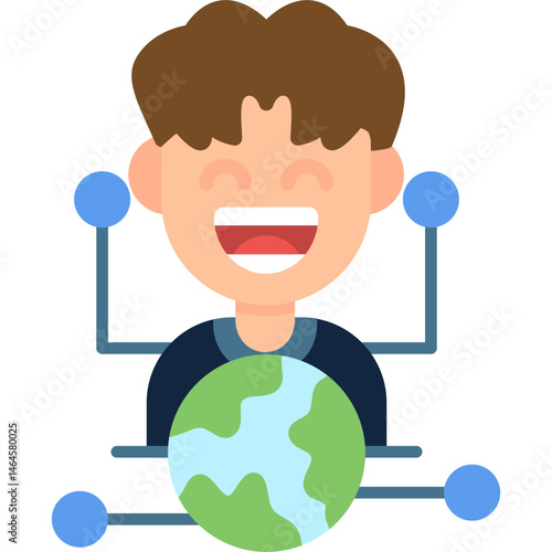 Outsourcing Icon Vector Element