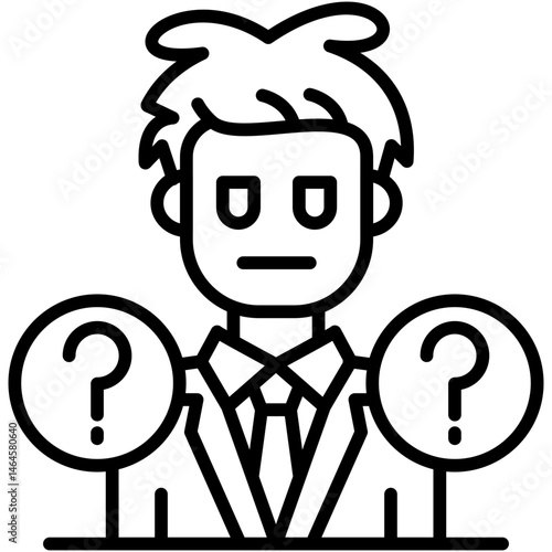 Anonymity Icon Vector Element