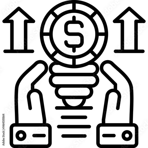 Profits Icon Vector Element