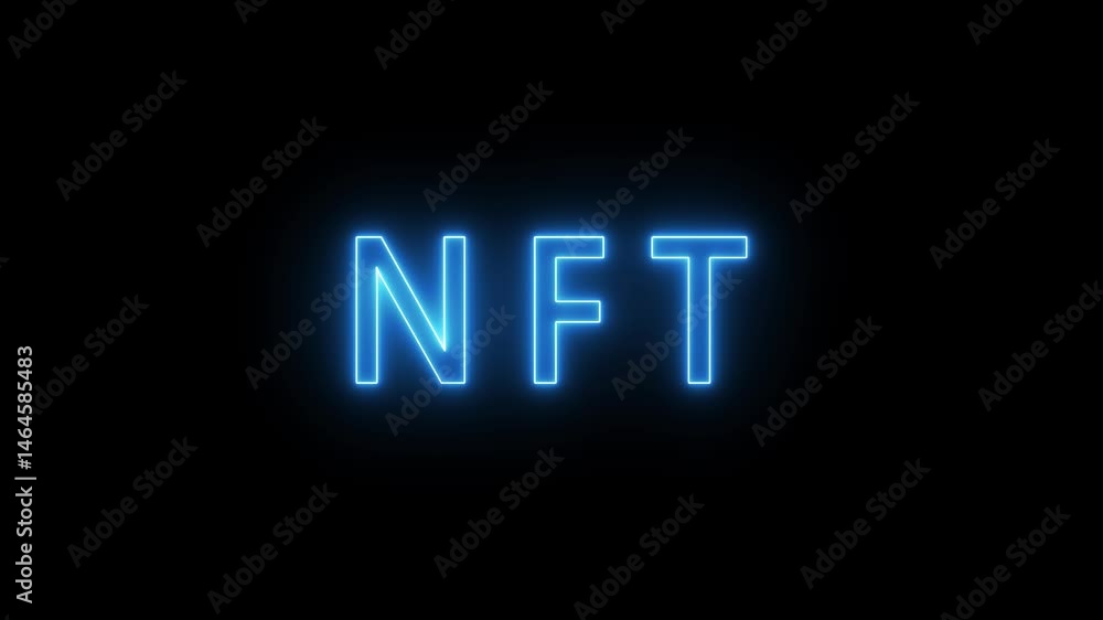 Neon Glowing Text. Seamless Loop Animation. Neon Glowing Text. Seamless Loop Animation.
