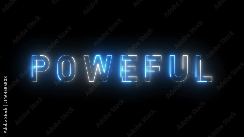 Neon Glowing Text. Seamless Loop Animation. Neon Glowing Text. Seamless Loop Animation.