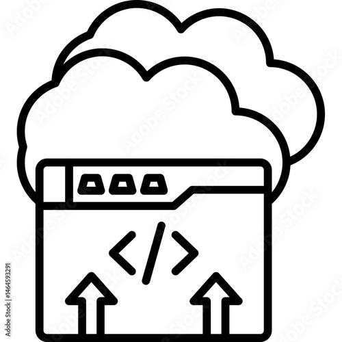 Cloud Deployment Icon