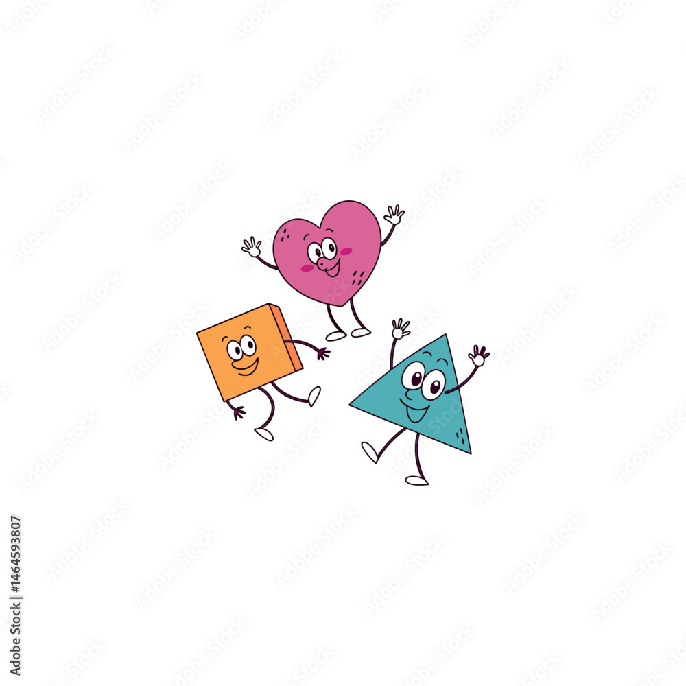 Funny carton vector illustration of heart Funny carton vector illustration of heart