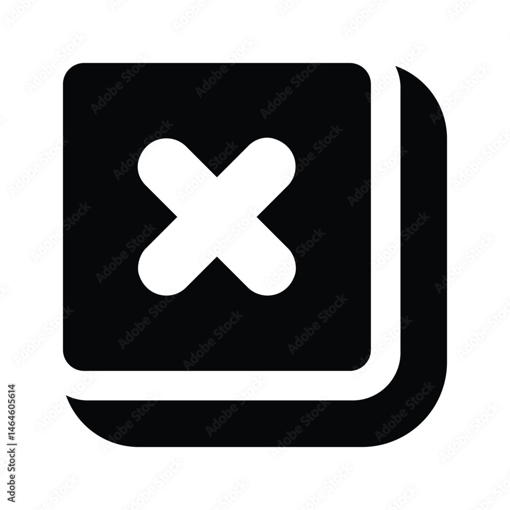 Obraz premium Delete button icon