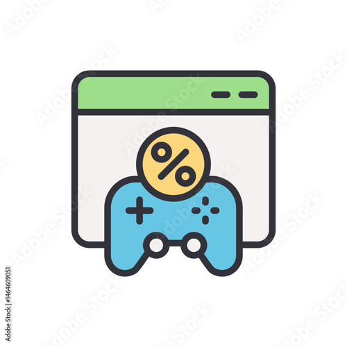Online gaming deals and discounts illustration for digital platforms