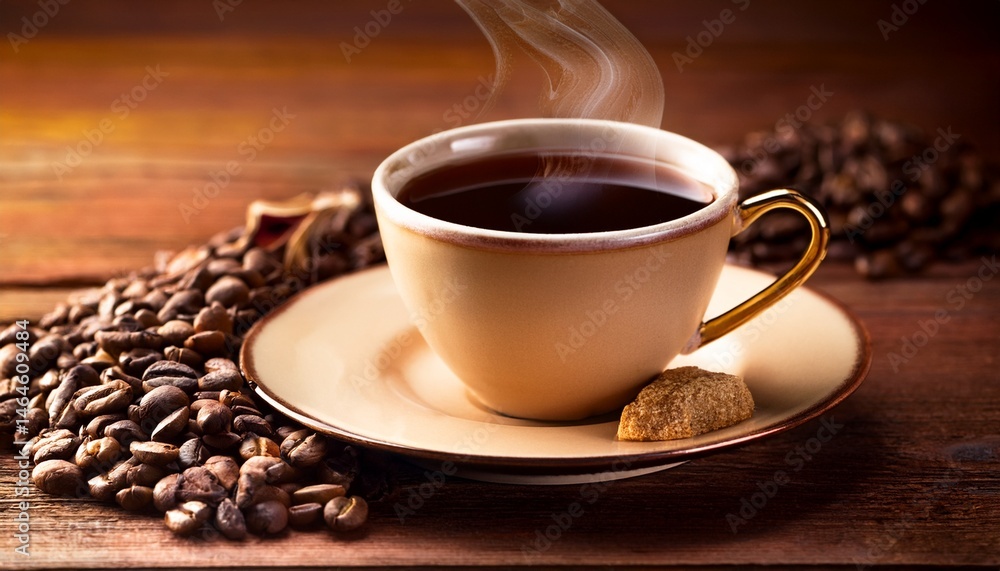 Fototapeta premium hot cup of coffee