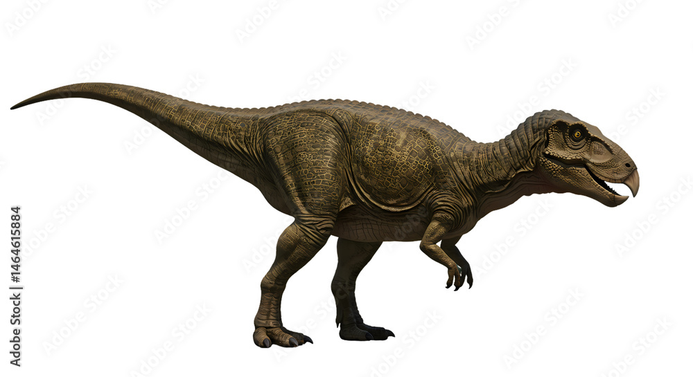 Powerful Allosaurus Dinosaur Illustration Prehistoric Predator Image isolated on white background Powerful Allosaurus Dinosaur Illustration Prehistoric Predator Image isolated on white background