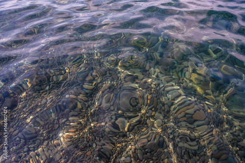 Obraz na płótnie Water sea. Nature river. Beach stones wave. w salonie