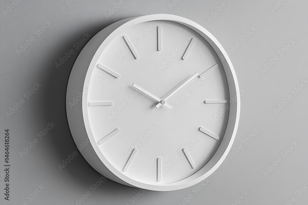 custom made wallpaper toronto digitalModern Minimalist White Wall Clock Design Home Decor