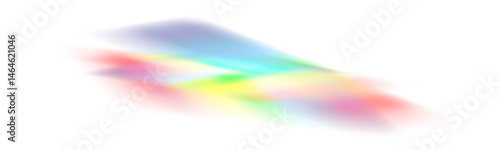Crystal rainbow light explosion PNG with vibrant beams
