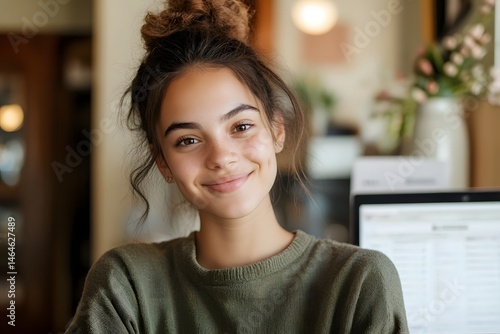 Wallpaper Mural Travel agent assisting clients with vacation planning Generative AI Torontodigital.ca