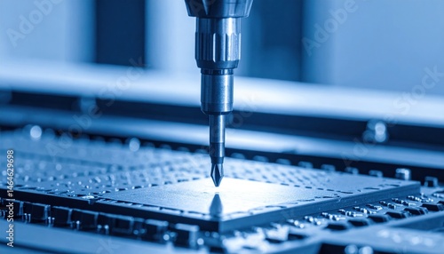 Machine Drilling Metal Precision Industrial Process