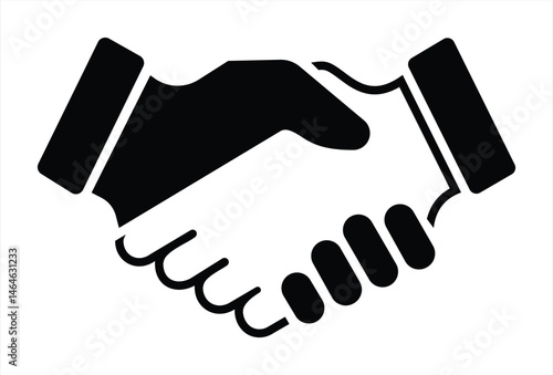 handshake icon. deal and agreement vector illustration