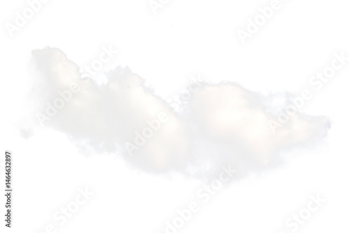 white cloud or smoke on white background