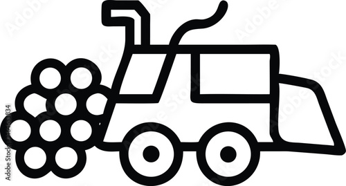 Modern Specialty Grape Harvester Vehicle for Efficient Vineyard Harvesting