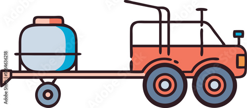 Tow Behind Sprayer for Efficient Agricultural Field Spraying