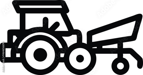Tractor Attached Kuhn Planter for Efficient Crop Planting and Agricultural Work