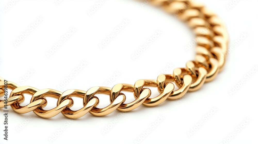 Obraz premium Luxury Gold Chain: Gleaming Elegance and Refined Craftsmanship