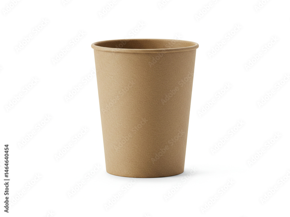 Brown paper coffee cup isolated on white background. Brown paper cup. Brown paper coffee cup isolated on white background. Brown paper cup.