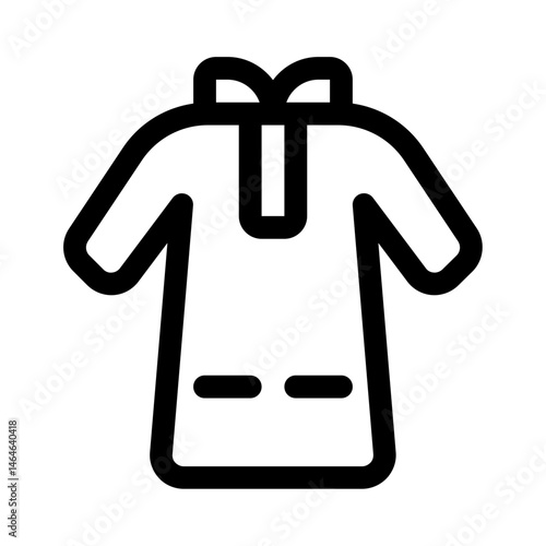 thawb icon with line style, perfect for user interface projects