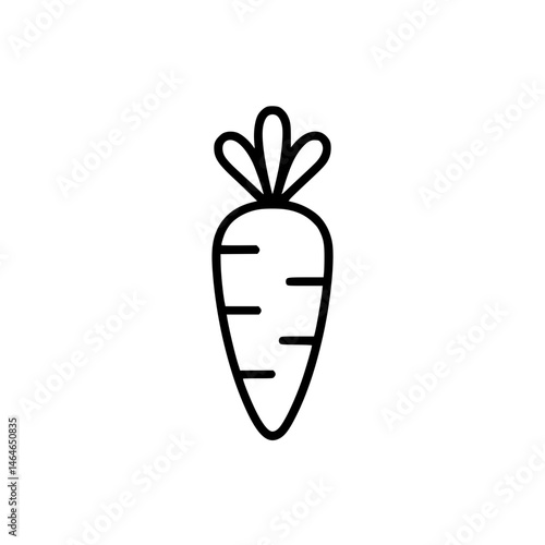Simple carrot icon