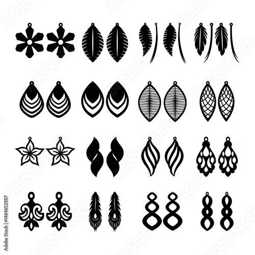 Earrings - Cut File for Jewelry Design and Craft Projects