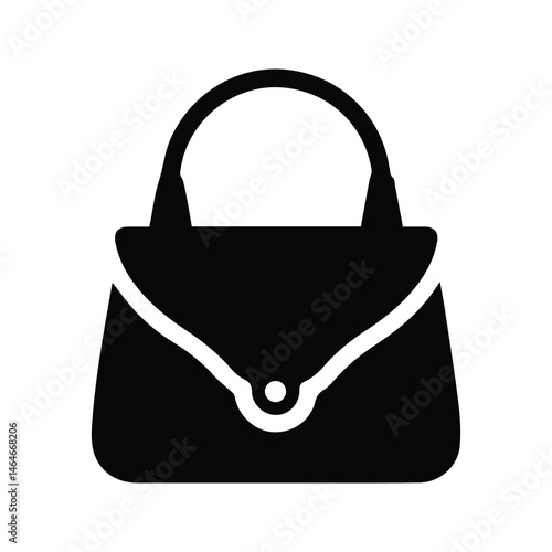 Women Bag Icon. Women Handbag Illustration. Beautiful Women Bag. Leather Tote Bag.
