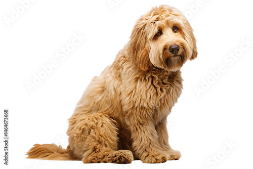 Wallpaper Mural golden doodle dog  isolated on white background PNG Torontodigital.ca