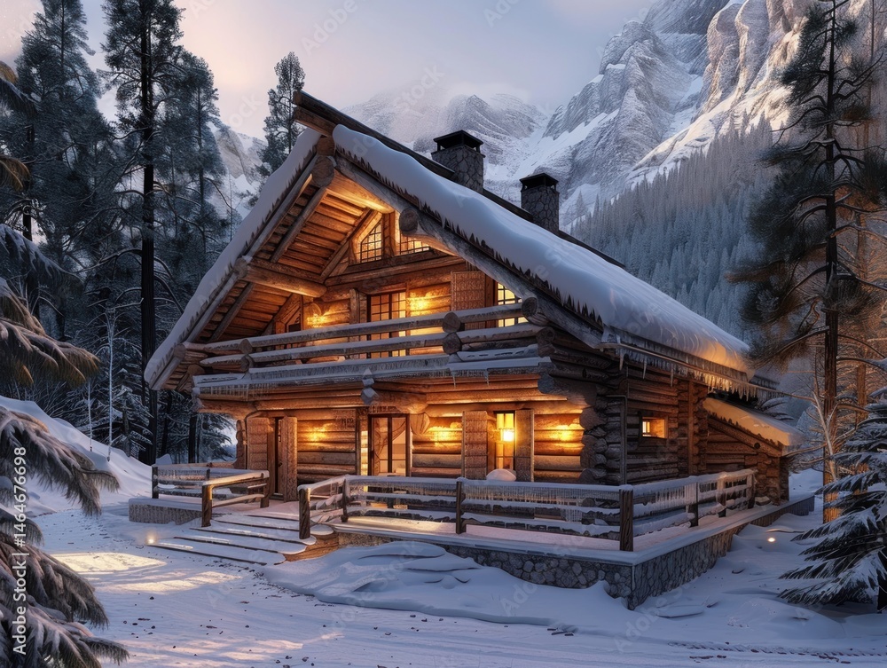 Cozy Cabin in Winter Wonderland Cozy Cabin in Winter Wonderland