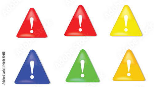 Free Download set of triangular warning signs - GFXLoad