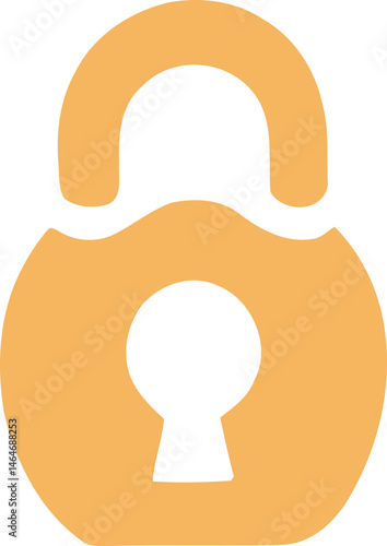 golden lock icon element, including classic padlocks, heart-shaped locks, and locks integrated with shields. 