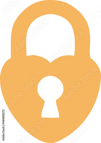 golden lock icon element, including classic padlocks, heart-shaped locks, and locks integrated with shields. 