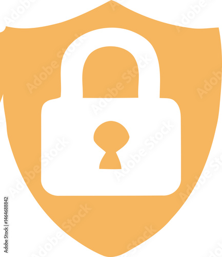 golden lock icon element, including classic padlocks, heart-shaped locks, and locks integrated with shields. 