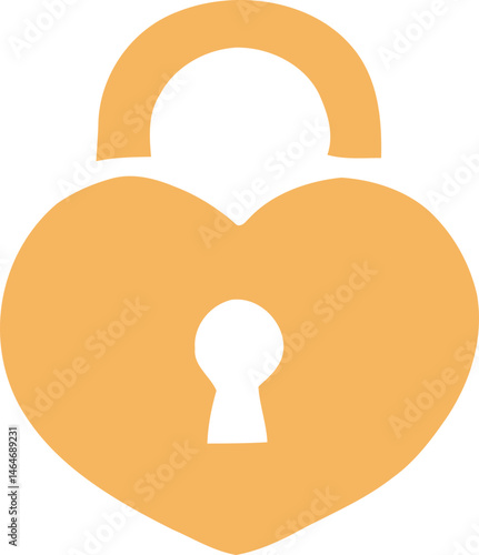 golden lock icon element, including classic padlocks, heart-shaped locks, and locks integrated with shields. 
