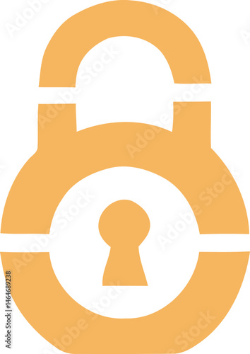 golden lock icon element, including classic padlocks, heart-shaped locks, and locks integrated with shields. 