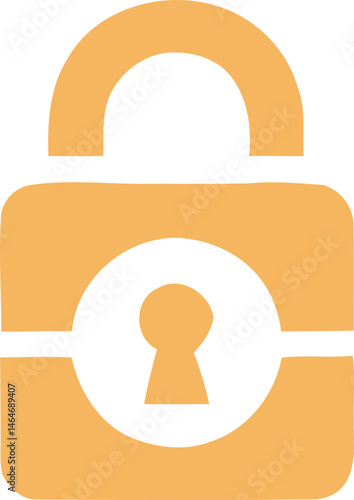 golden lock icon element, including classic padlocks, heart-shaped locks, and locks integrated with shields. 